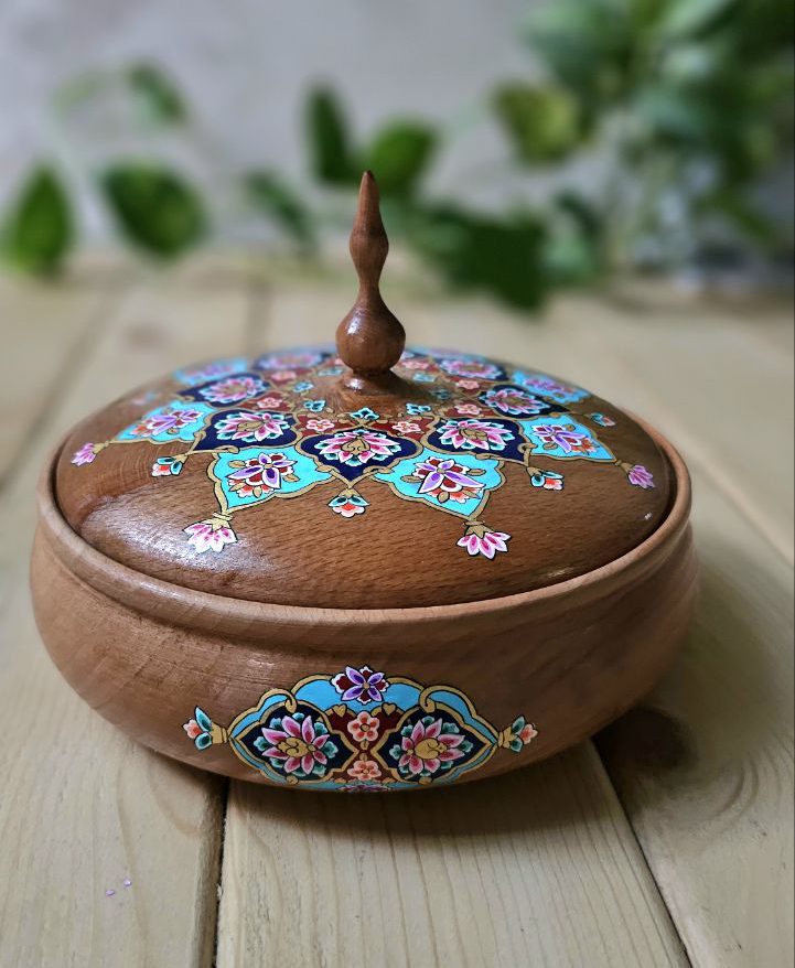 شکلاتخوری چوبی تذهیب کاری شده ach00159
